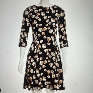 Suno Fit and Flare Floral Dress